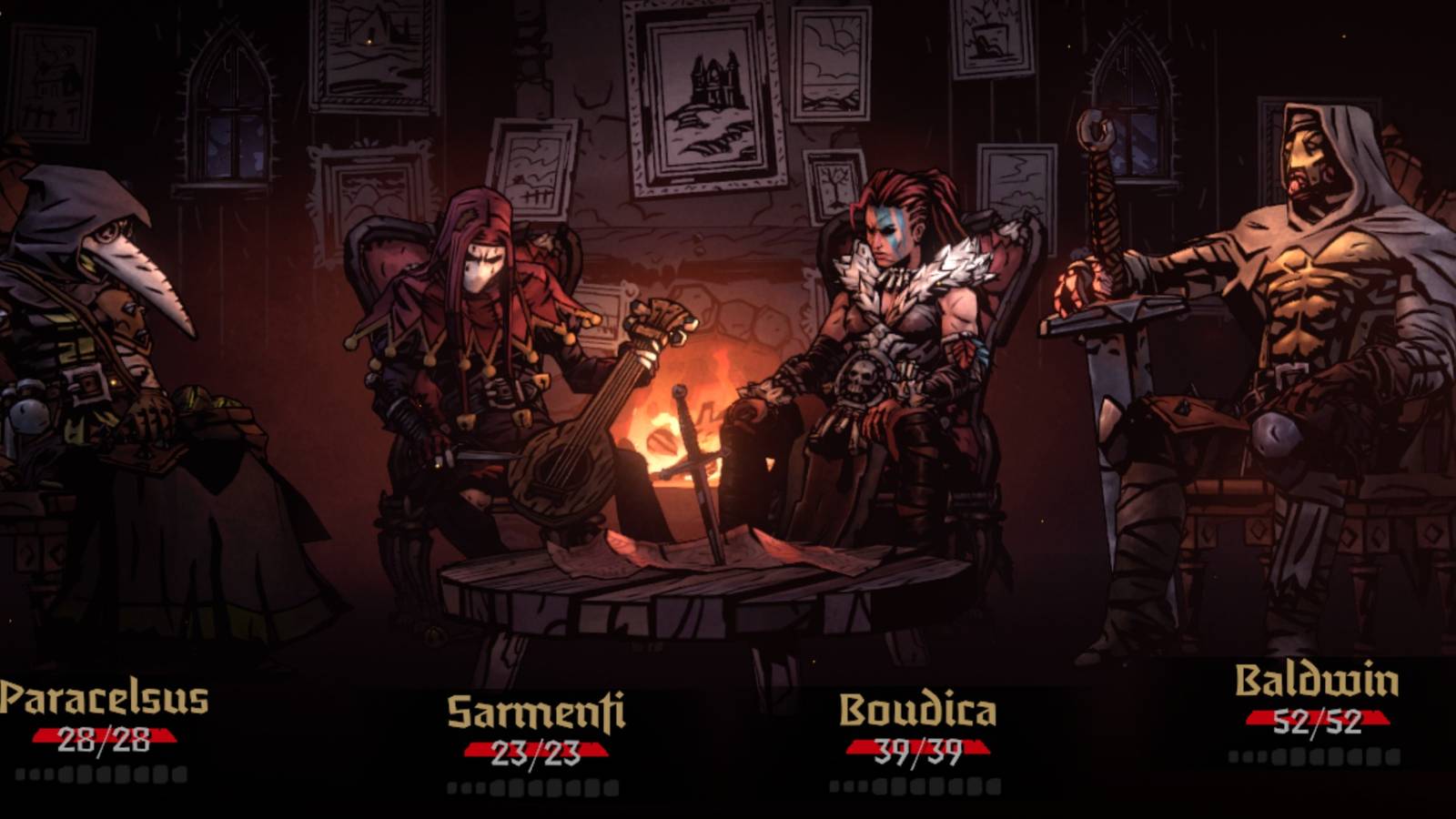 Paracelsus, Sarmenti, Boudica, Baldwin