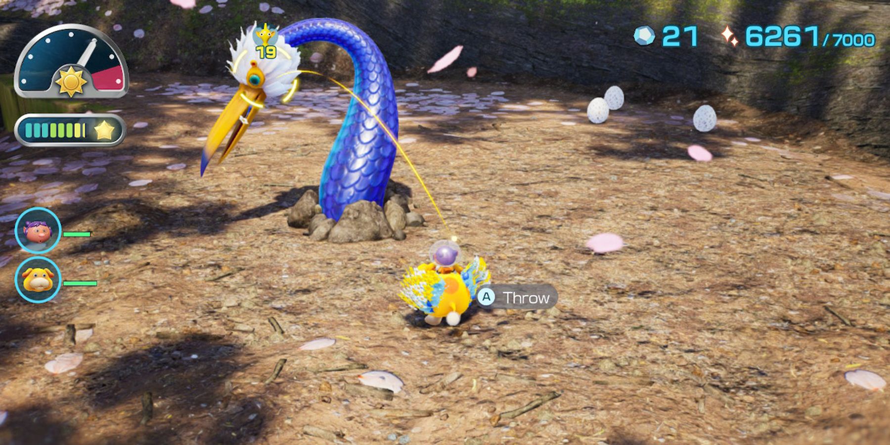 pikmin 4 burrowing snagret bird boss