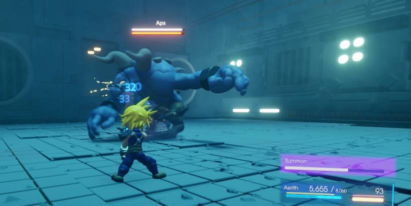 Playing a Final Fantasy 7 fan game in Dreams