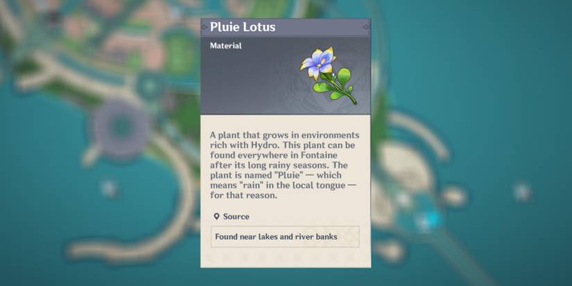 pluie lotus location in genshin impact