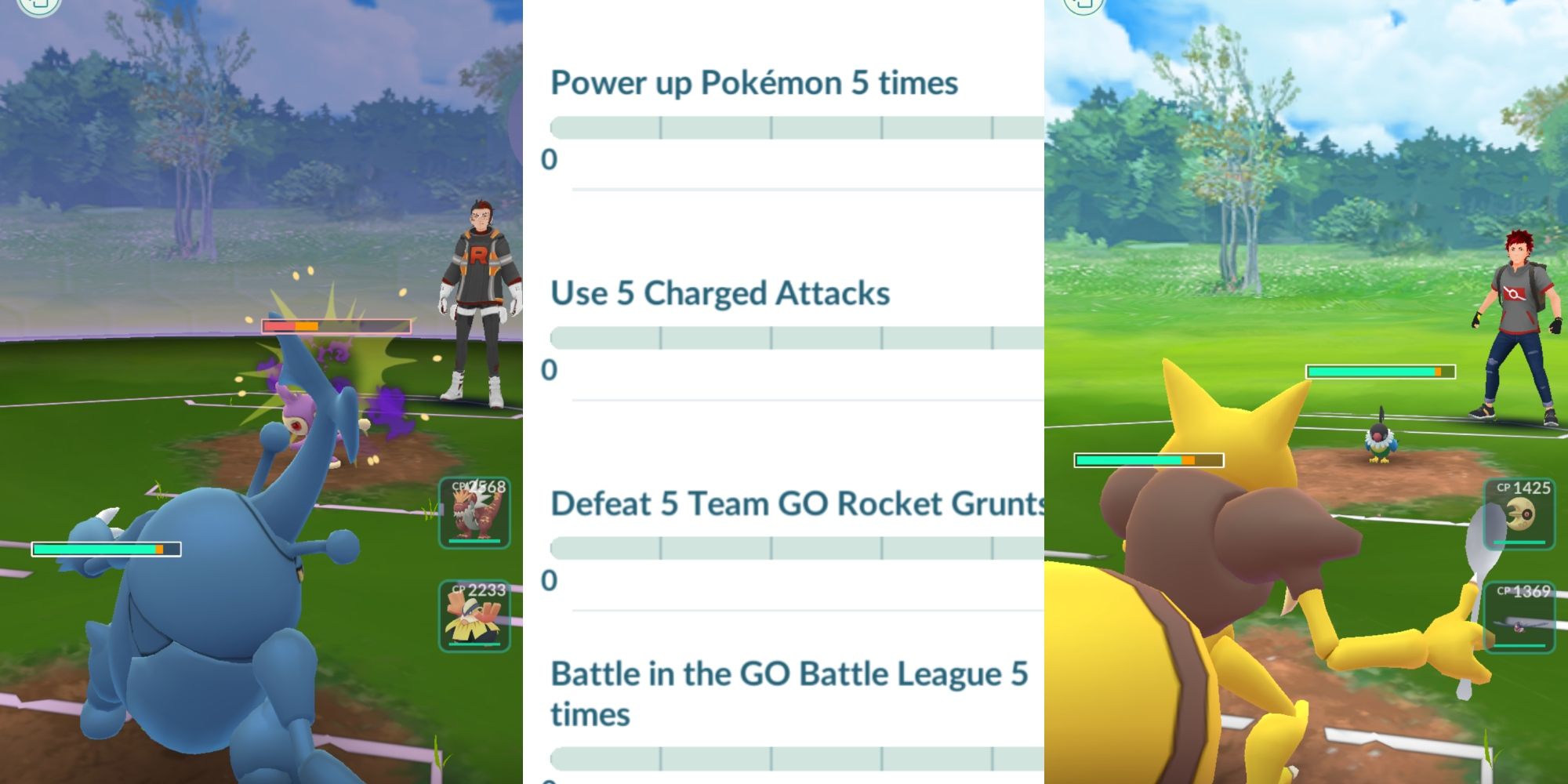 pokemon go use charged attacks research