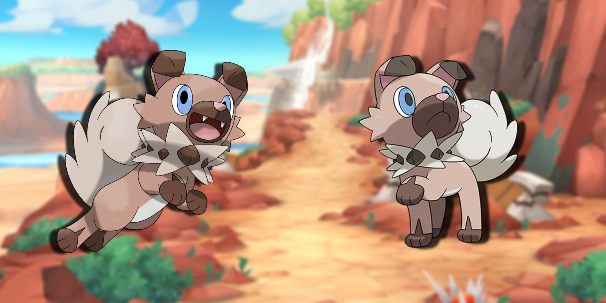 The pokemon Rockruff is a cute little puppy but could likely kill a human