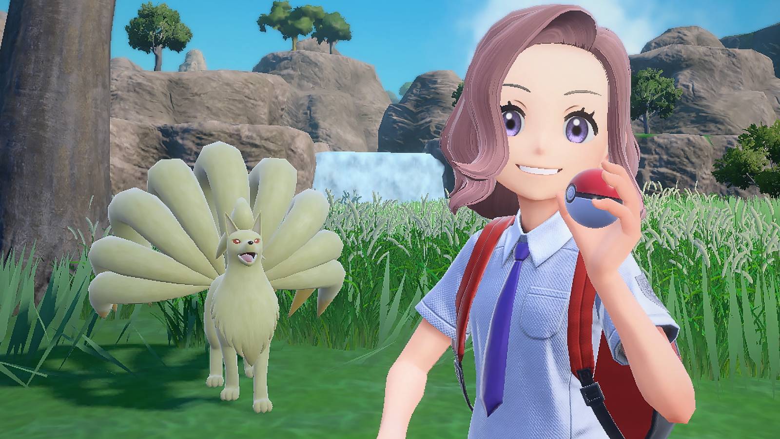 Pokemon Scarlet and Violet The Hidden Treasure of Area Zero DLC Ninetales promo screenshot