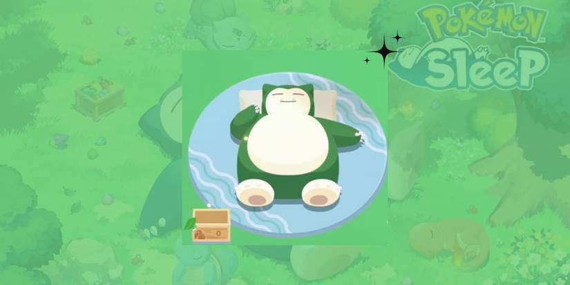image showing a green snorlax in pokemon sleep.