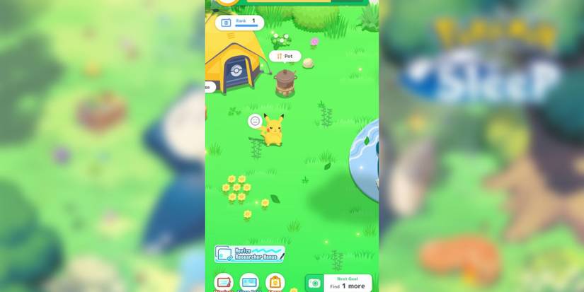 image showing pikachu happiness level in pokemon sleep.