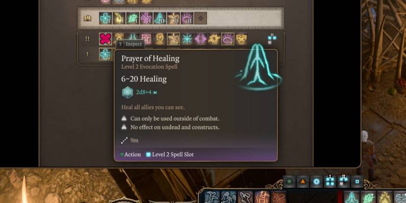 The Prayer of Healing spell in Baldur's Gate 3