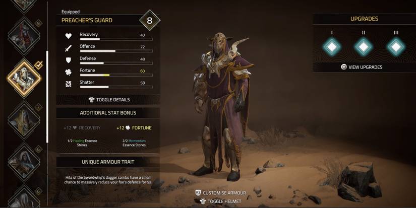 The Preacher's Guard armor set from Atlas Fallen