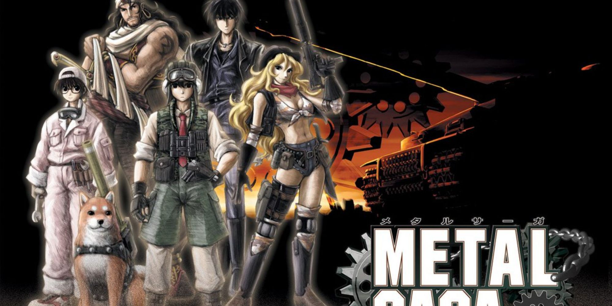 Promo art featuring characters in Metal Saga