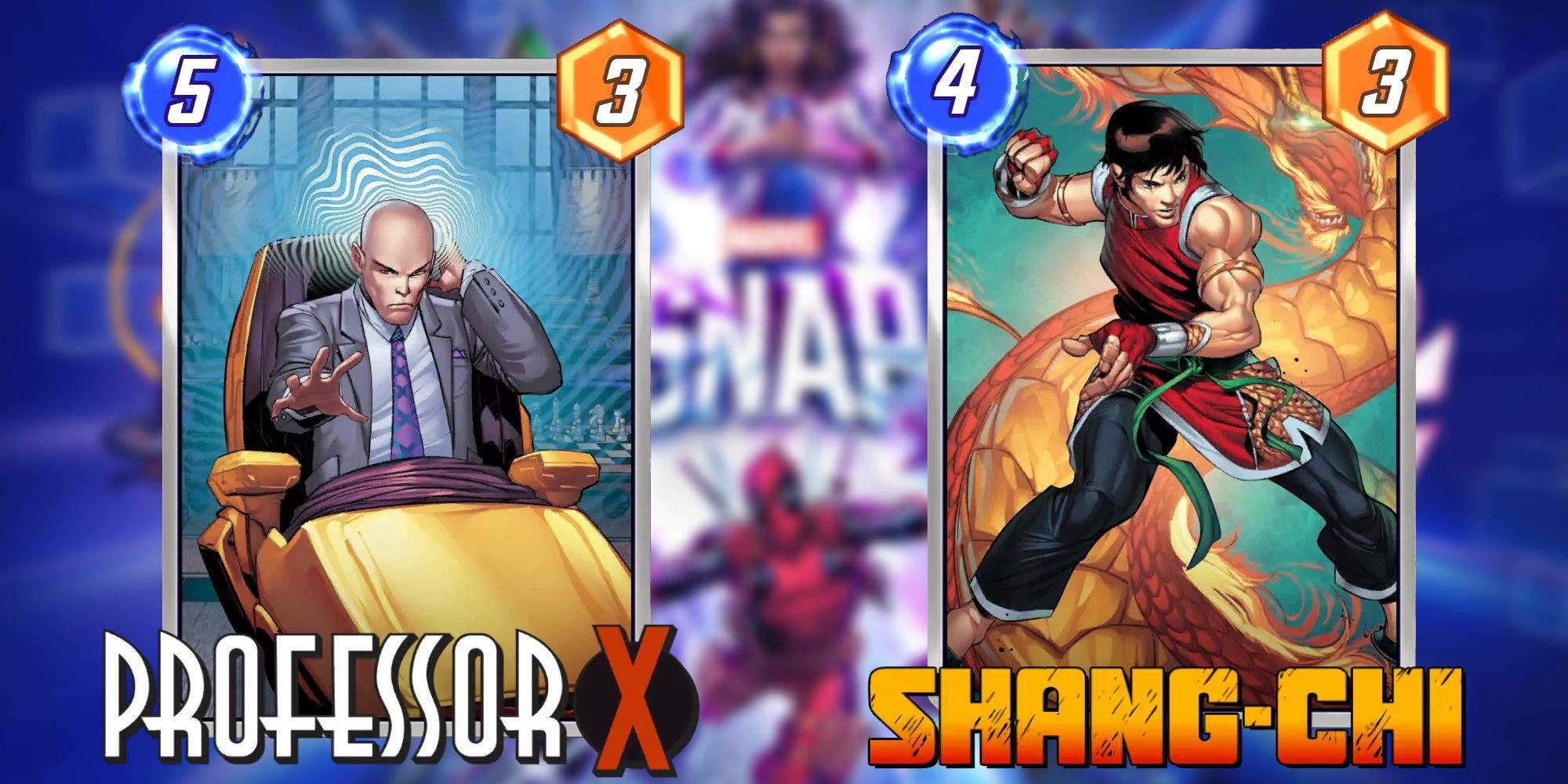 Shang-Chi and Professor X cards