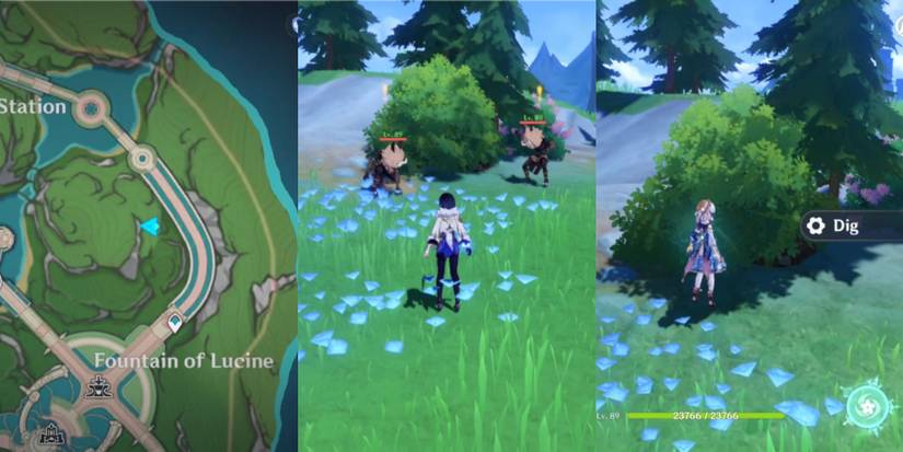 puzzle 1 water detection crystal Genshin Impact