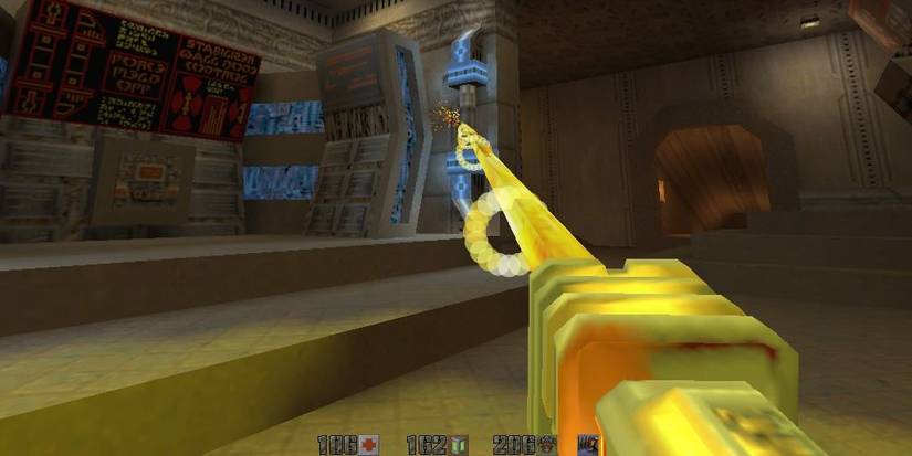 Quake 2 Plasma Beam Firing