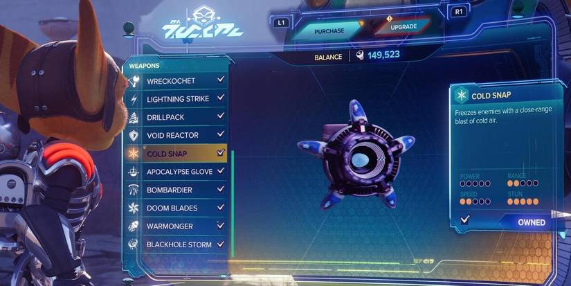 Cold Snap screen Rift Apart