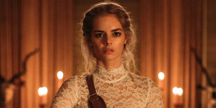 the bride in her wedding dress