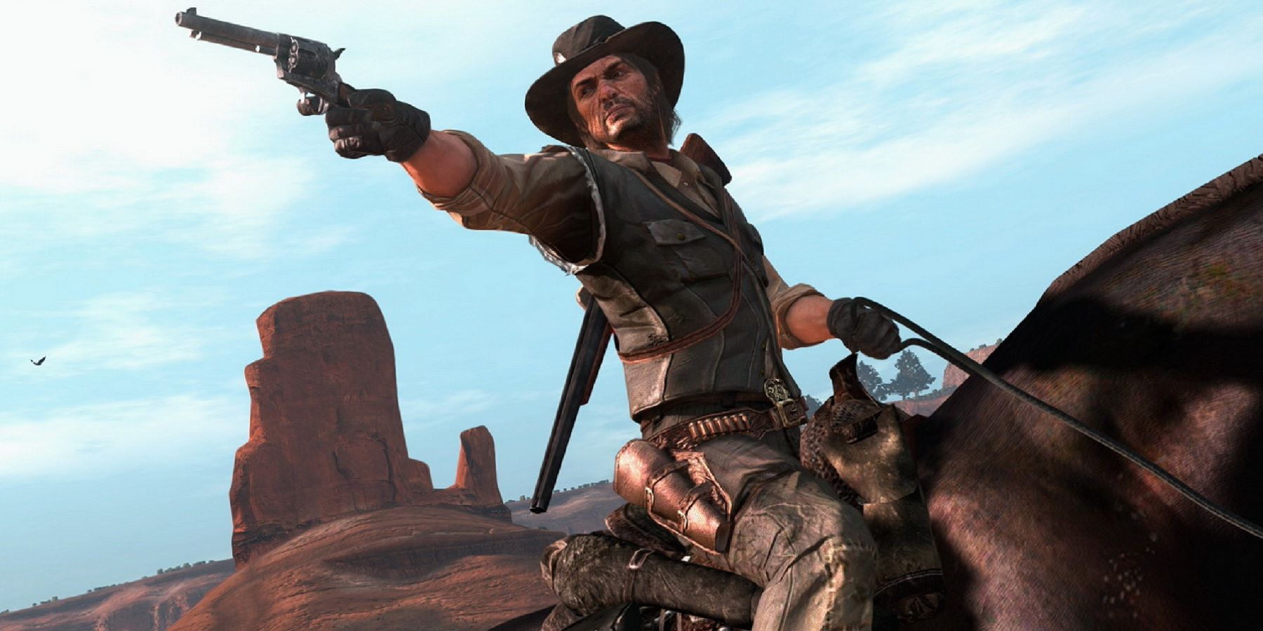 red dead redemption john marston on horse