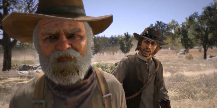 Uncle and John Marston from Red Dead Redemption
