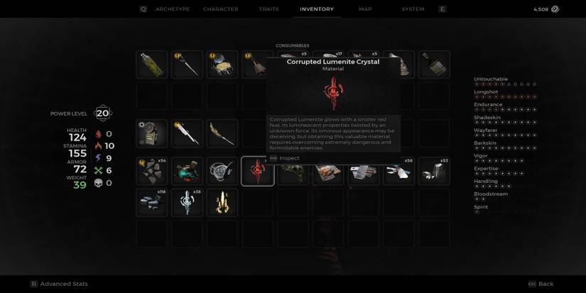 Corrupted Lumenite Crystals in Remnant 2 