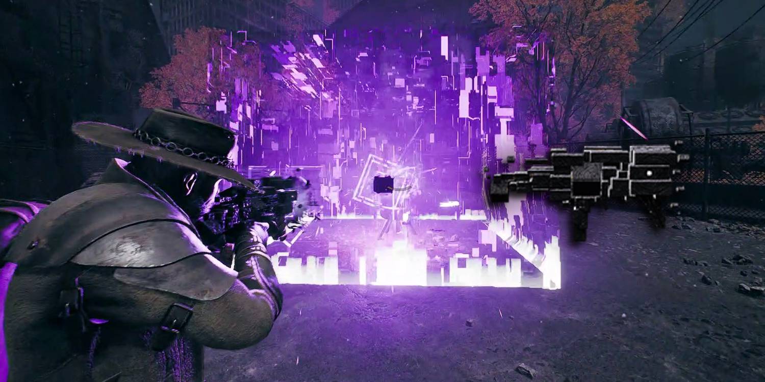 Remnant 2 - Using Cube Gun Ability With Cube Gun PNG Overlaid On Top