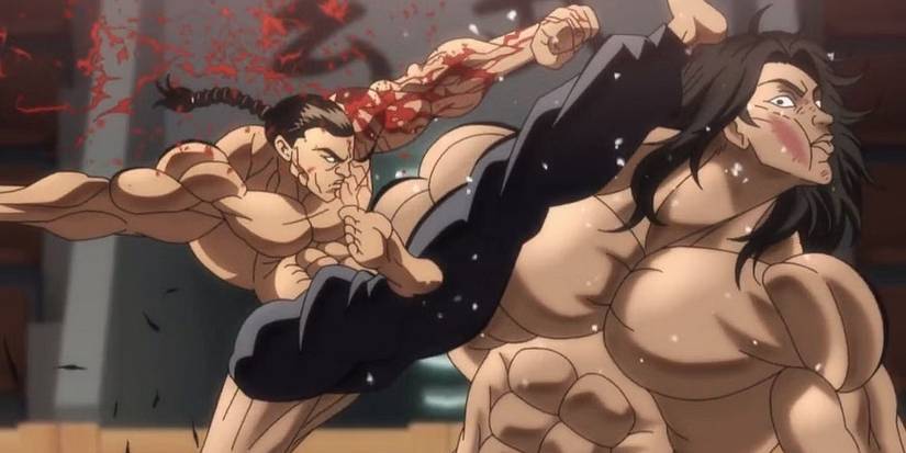 baki sea king retsu fighting pickle 