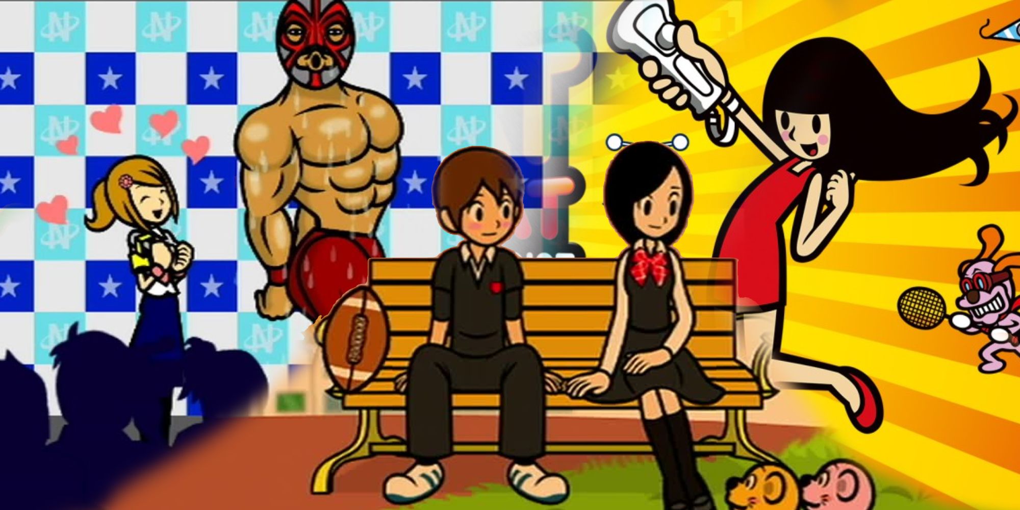 Rhythm Heaven screens from different challenges