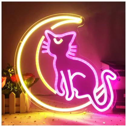 Sailor Moon Luna Neon Sign
