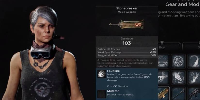 Stonebreaker Staistics 