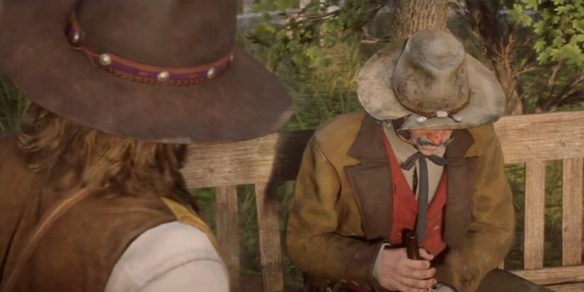 Jeremiah Compton Sitting On A Bench