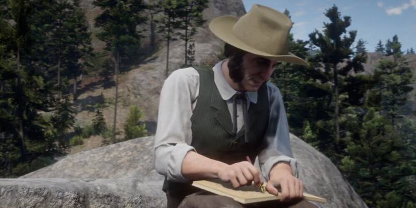 Evelyn miller Writing One Of His Books