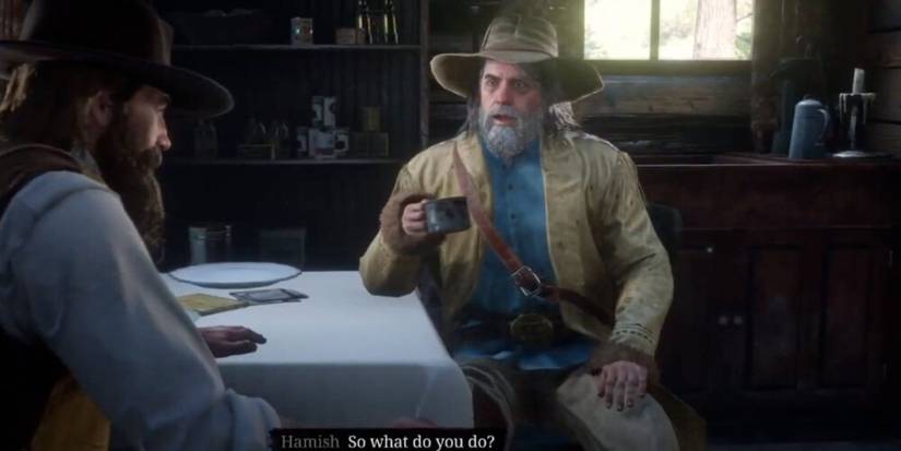 Hamish Chatting With Arthur