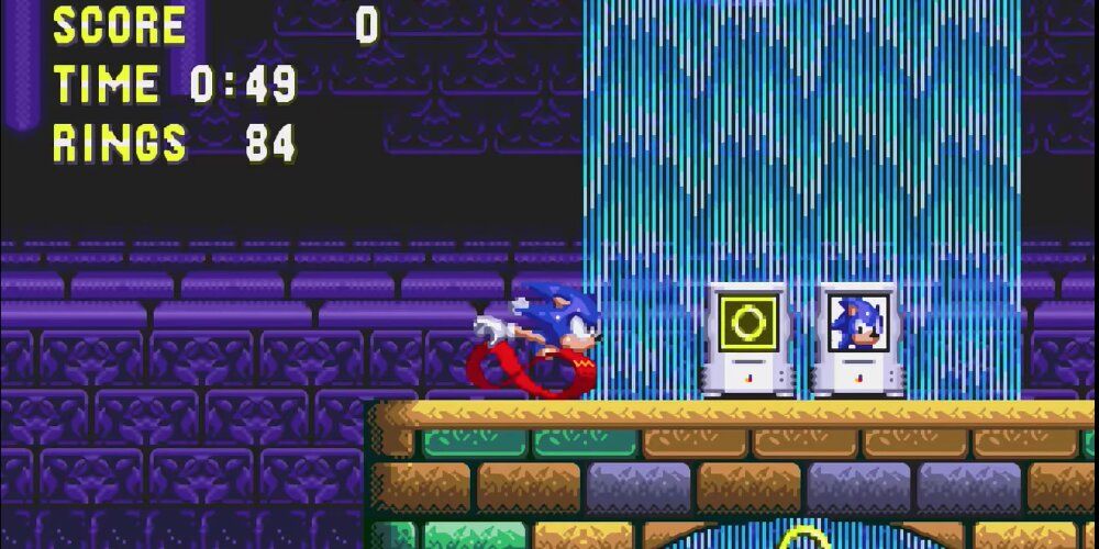 Sonic cargando su impulso en Sonic 3