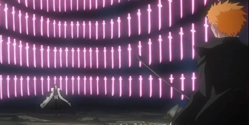 Ichigo Witnessing Byakuya's Bankai 