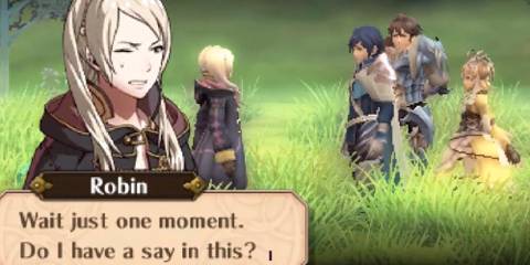 Robin Speaking To Chrom, Frederick, and Lissa 