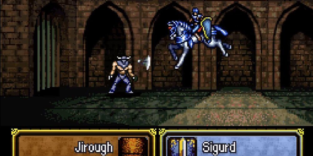 Sigurd Leaping Into Combat With Jirough
