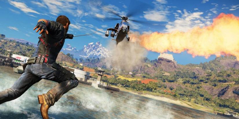 Rico Grappling Toward A Helicopter