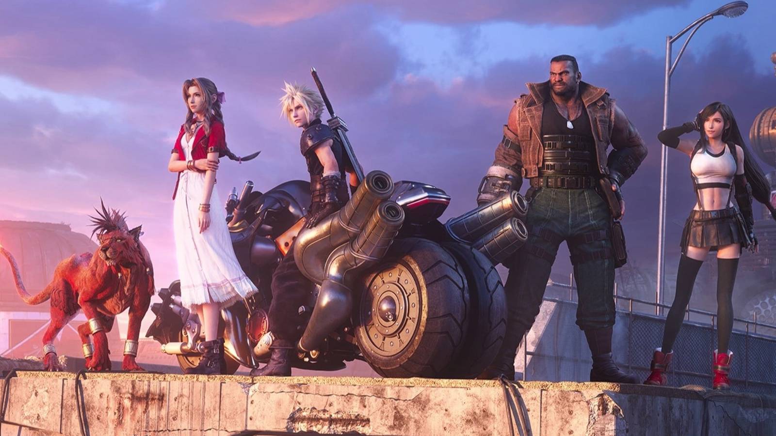 final fantasy 7 remake cast cloud aerith tifa red xiii barret