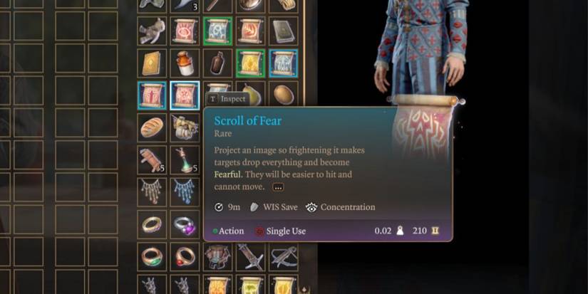 A Scroll of Fear in Baldur's Gate 3