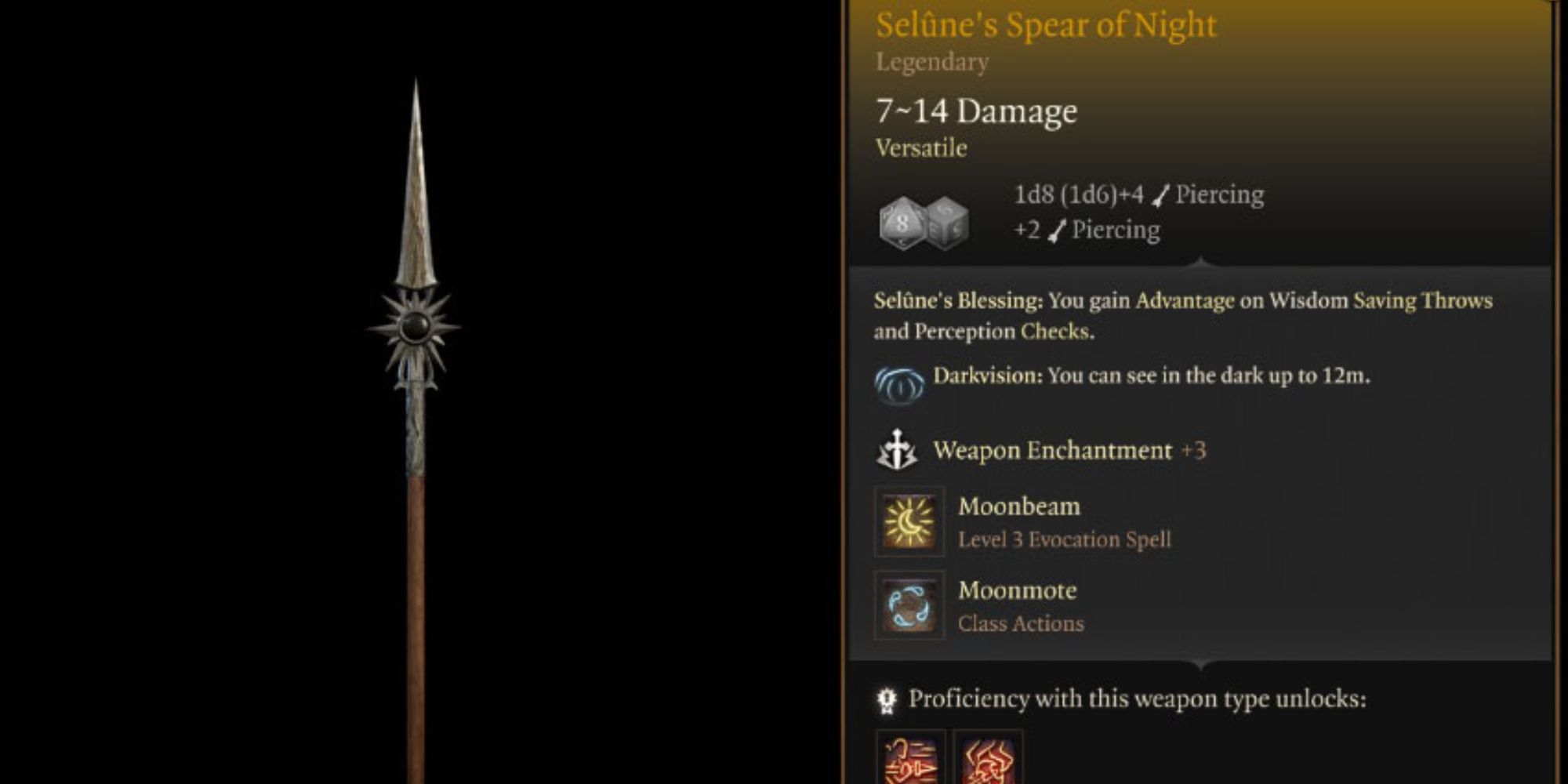 Selune’s Spear Of Night