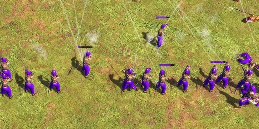 The Indian Sepoy unit in Age of Empires 3