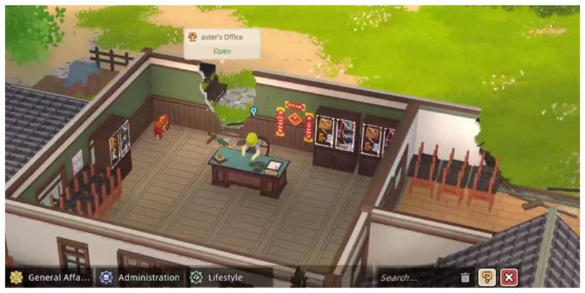 Shabby Headmaster's Office in Let's School