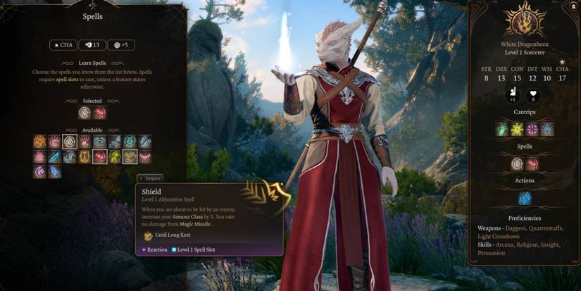 shield abjuration spell bg3