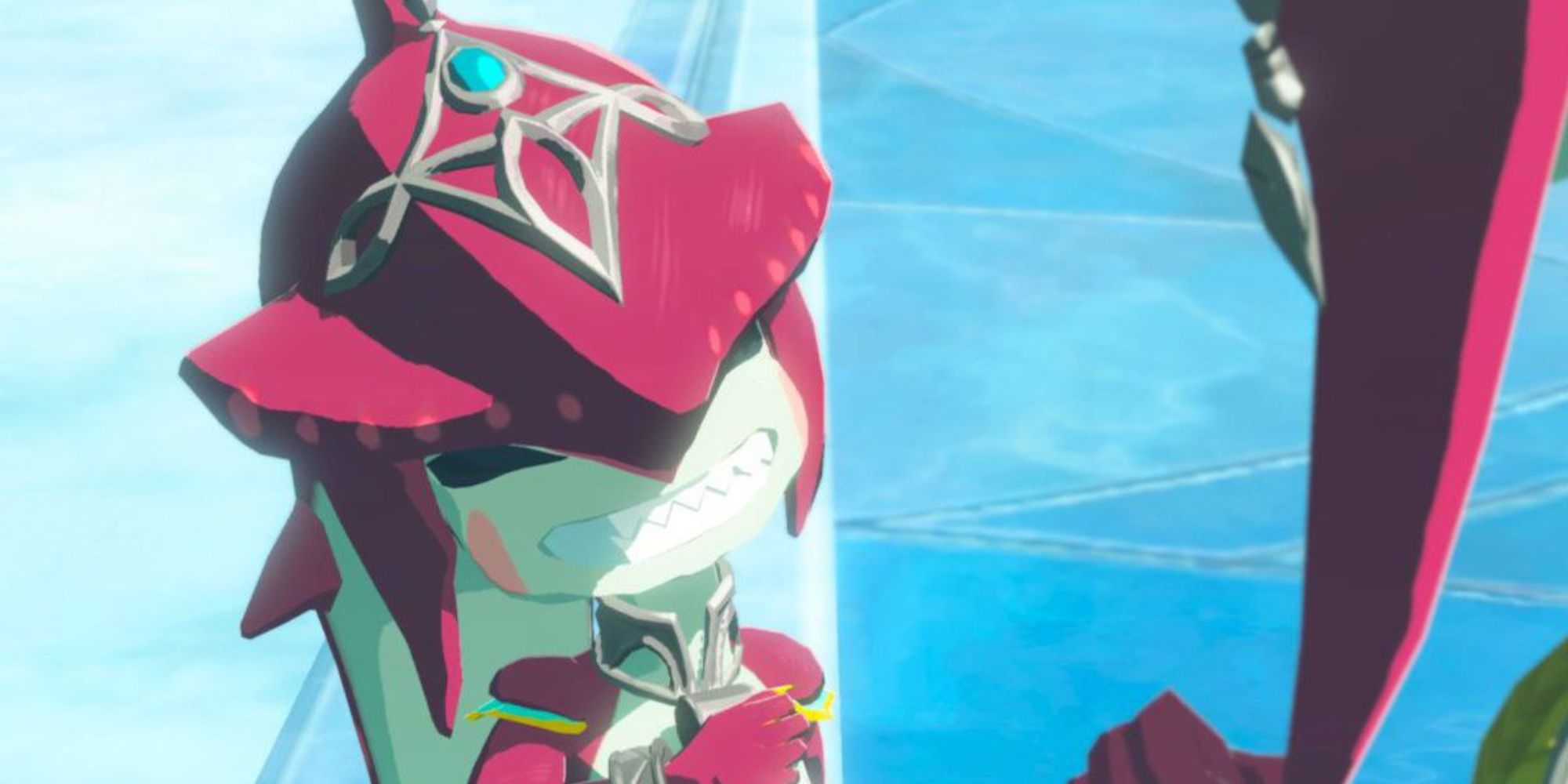 Young Sidon smiling at Mipha