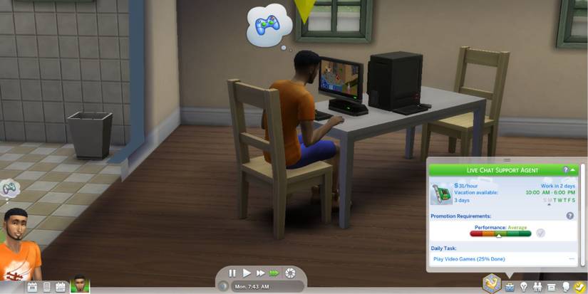 tech guru sims 4 level 1 live chat support agent
