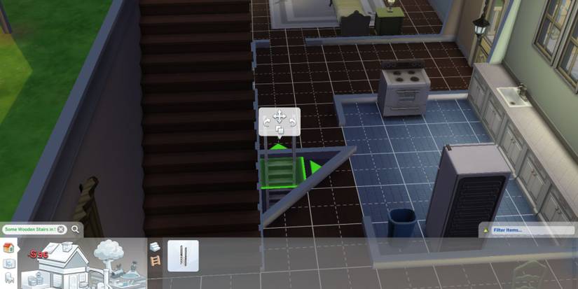 buying stairs for basement from build mode sims 4