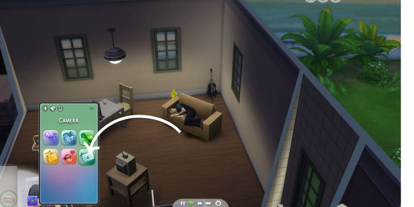 a sim sleeping sims 4