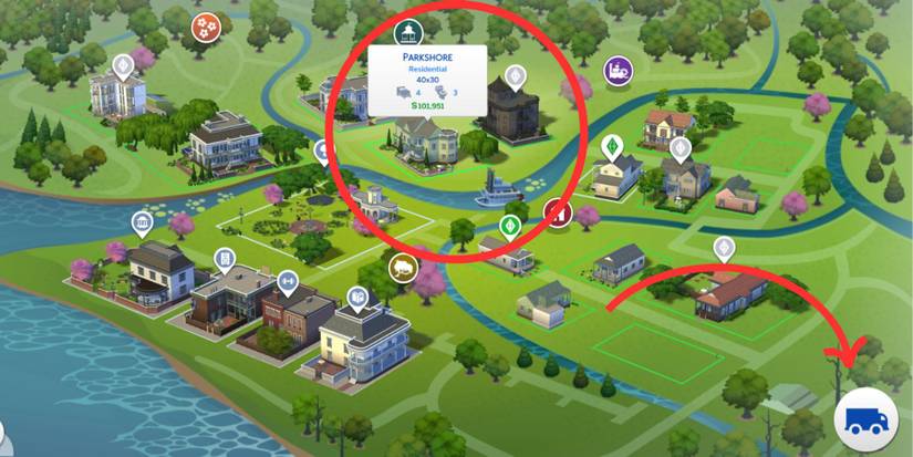 willowcreek world map sims 4