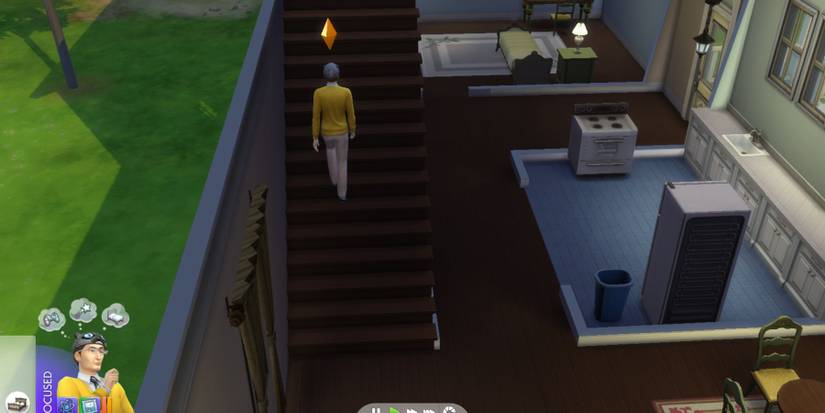 a sim going upstairs sims 4