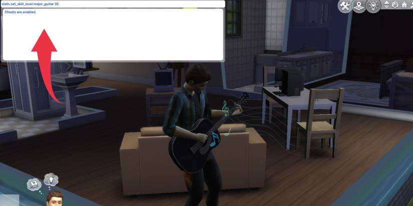 guitar skill cheat sims 4