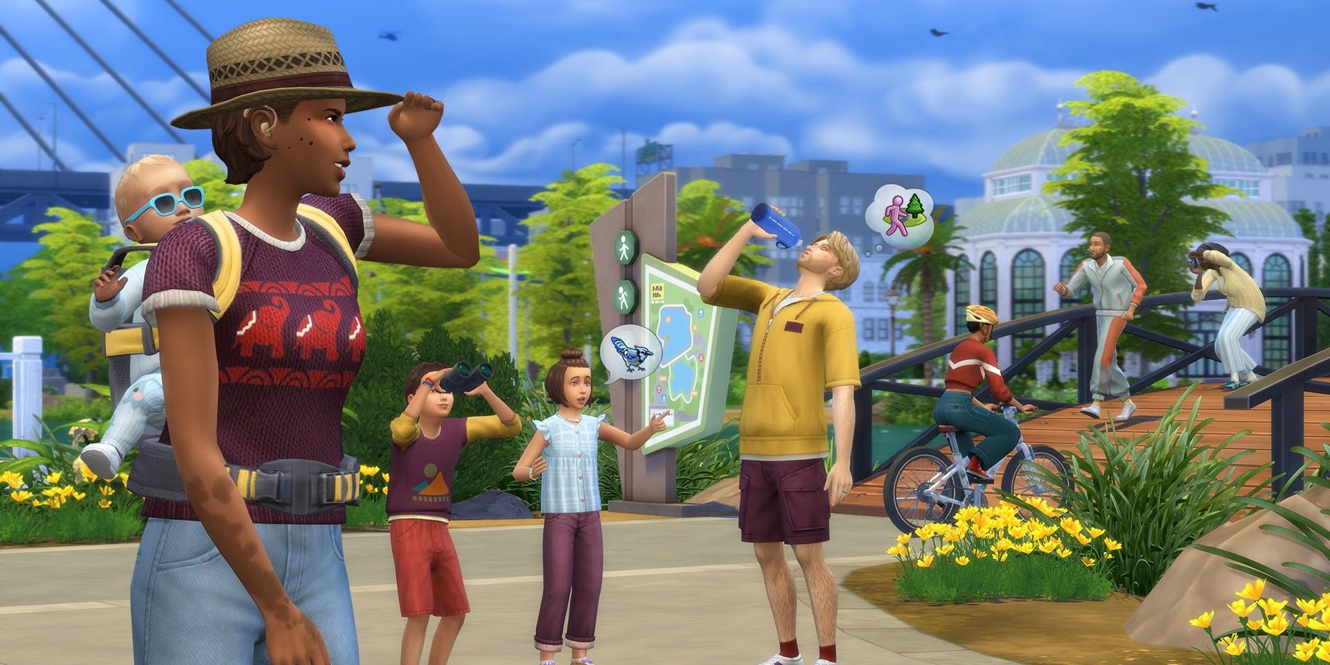 Sims 4 sims outdoors