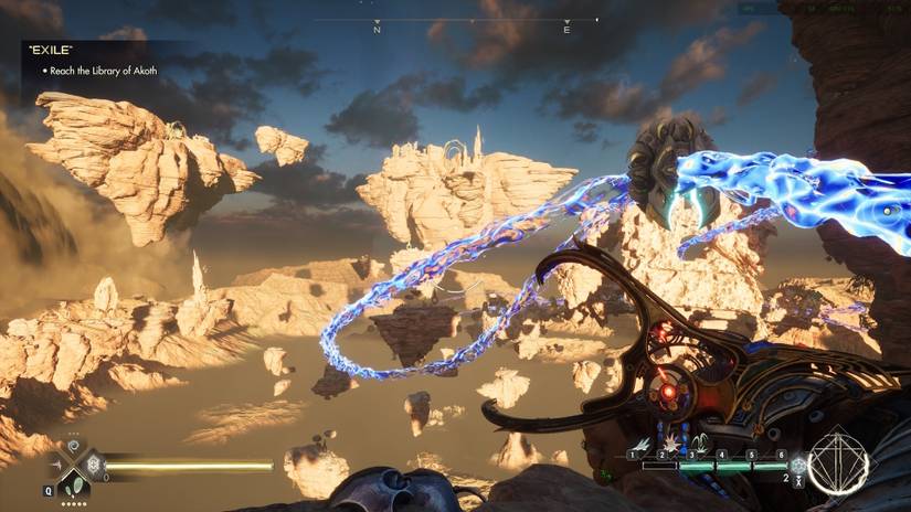 Leylines connecting the Sky Islands of Oremen in Immortals of Aveum