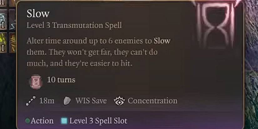 slow spell baldurs gate 3