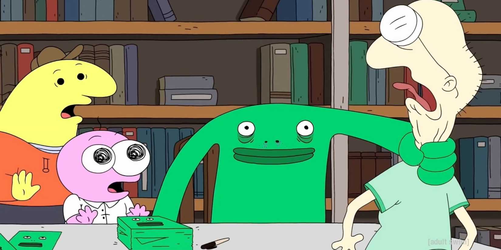 Charlie, Pip dan Mr. Frog di Smiling Friends